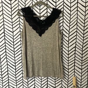 Lace tank. Xl